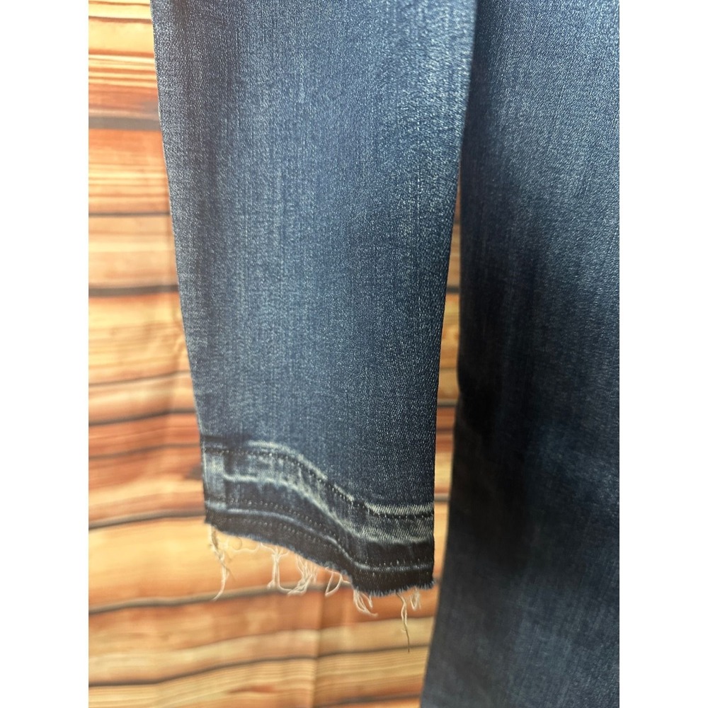 Zenana Women Dark Wash Distressed High Rise Skinny Jeans DTP-1780DD Size 29 - Picture 7 of 7